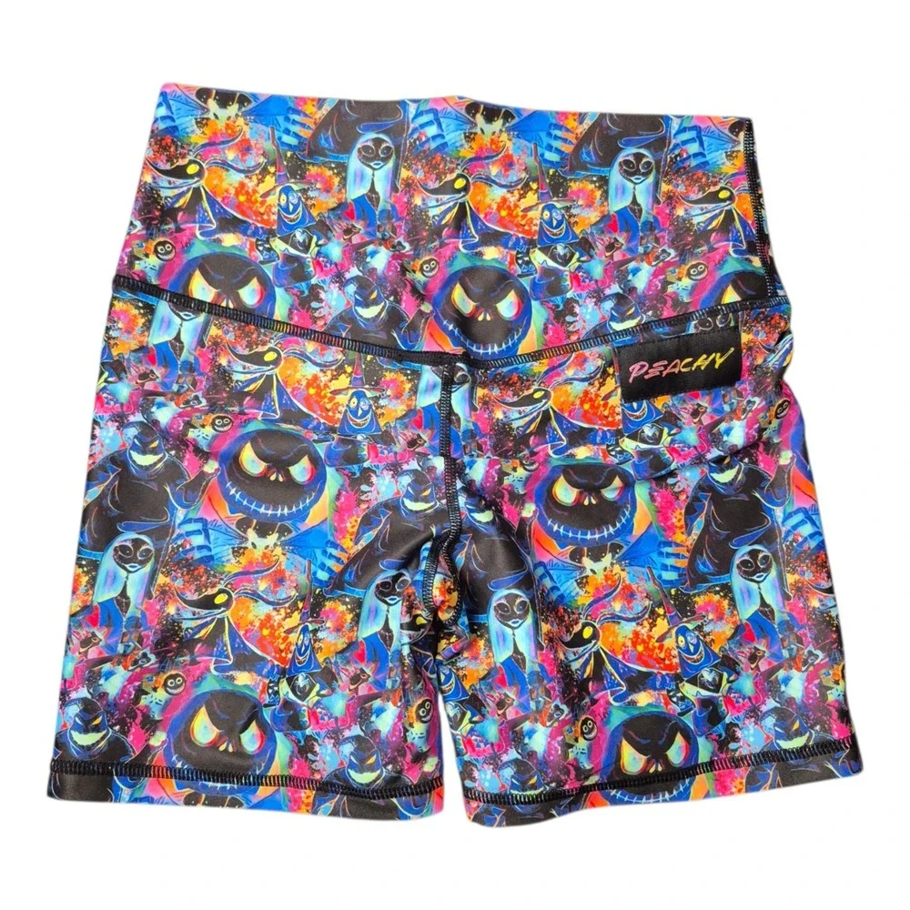 Peachy Athletic Women's Small Nightmare Before Christmas Halycon Shorts NWT